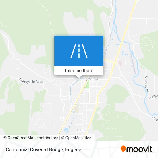 Mapa de Centennial Covered Bridge