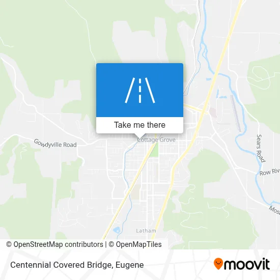 Centennial Covered Bridge map