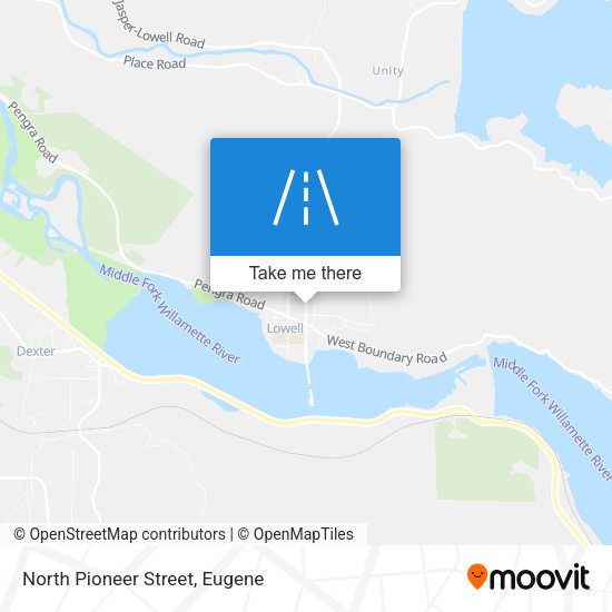 North Pioneer Street map