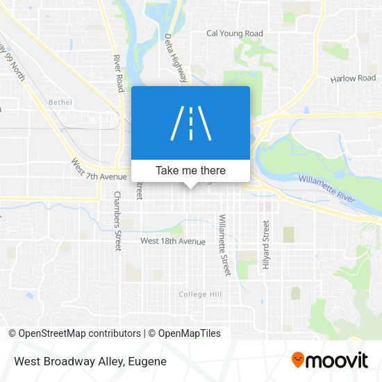 Mapa de West Broadway Alley