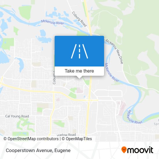 Mapa de Cooperstown Avenue