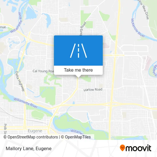 Mapa de Mallory Lane
