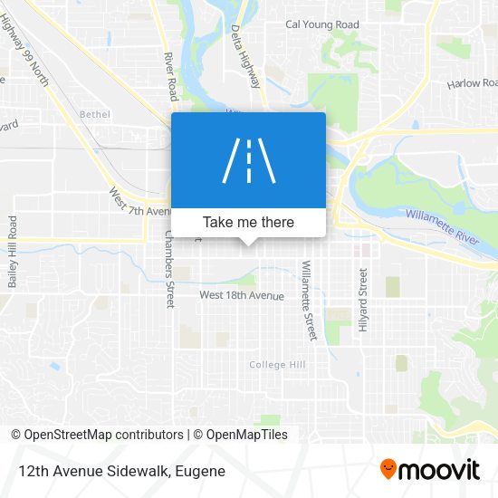 Mapa de 12th Avenue Sidewalk