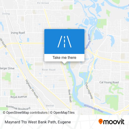 Maynard Tto West Bank Path map