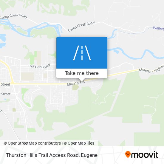 Mapa de Thurston Hills Trail Access Road