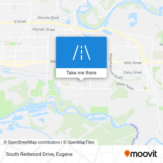 Mapa de South Redwood Drive