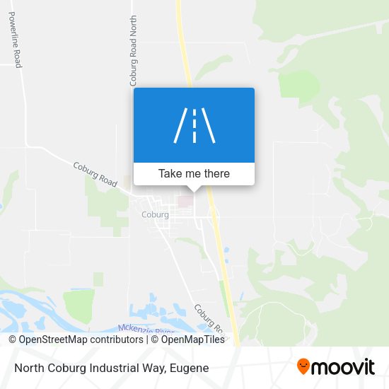 North Coburg Industrial Way map