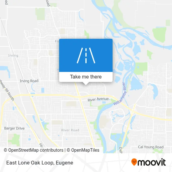East Lone Oak Loop map