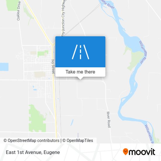Mapa de East 1st Avenue