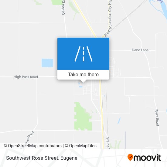 Southwest Rose Street map