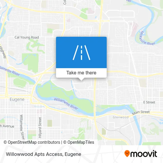 Willowwood Apts Access map