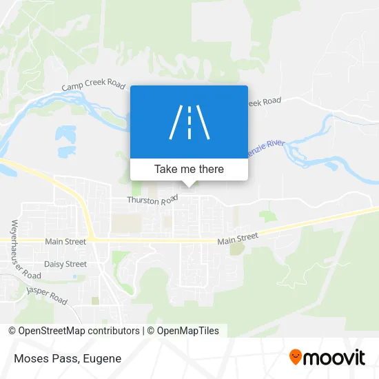 Moses Pass map