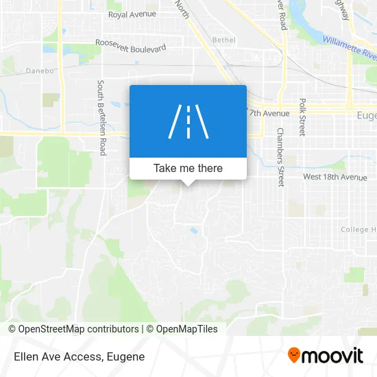 Ellen Ave Access map