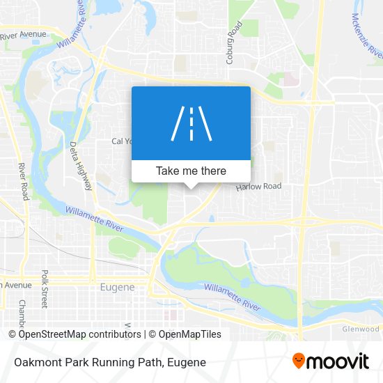 Mapa de Oakmont Park Running Path
