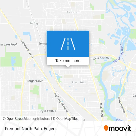 Fremont North Path map