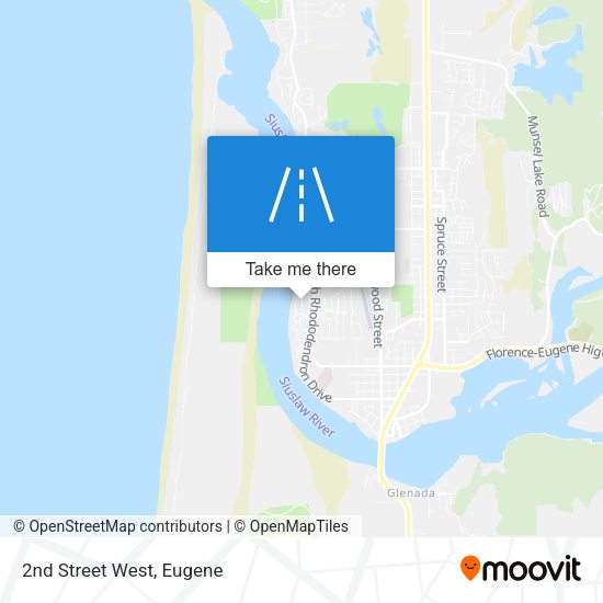 Mapa de 2nd Street West