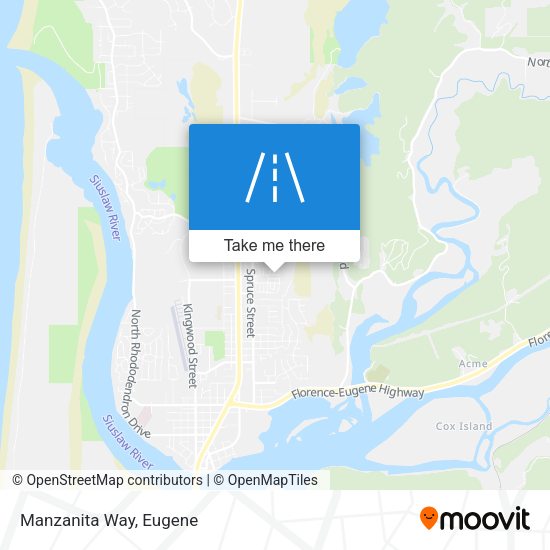 Manzanita Way map