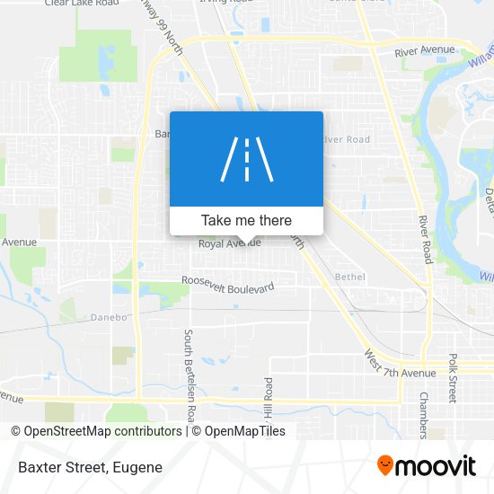 Mapa de Baxter Street