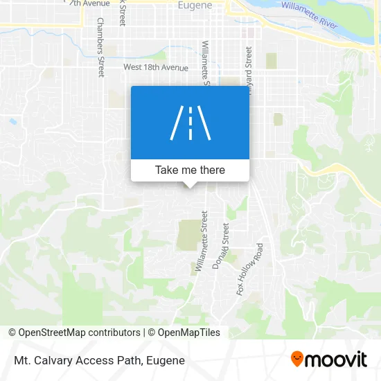 Mapa de Mt. Calvary Access Path