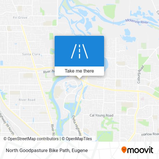 Mapa de North Goodpasture Bike Path