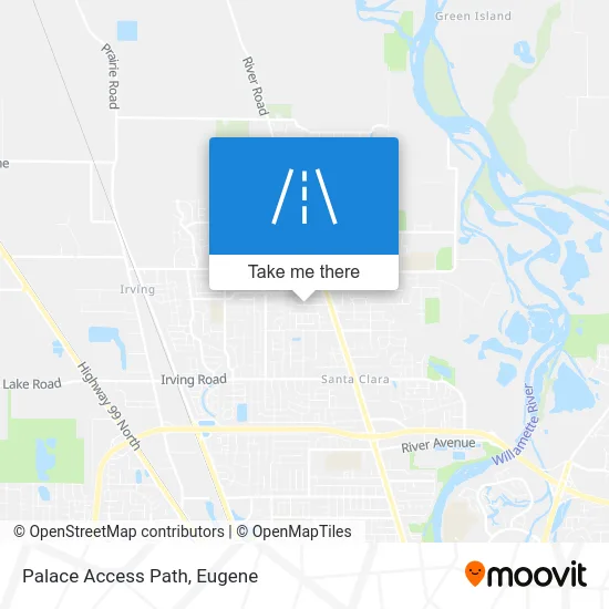 Palace Access Path map