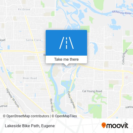 Mapa de Lakeside Bike Path