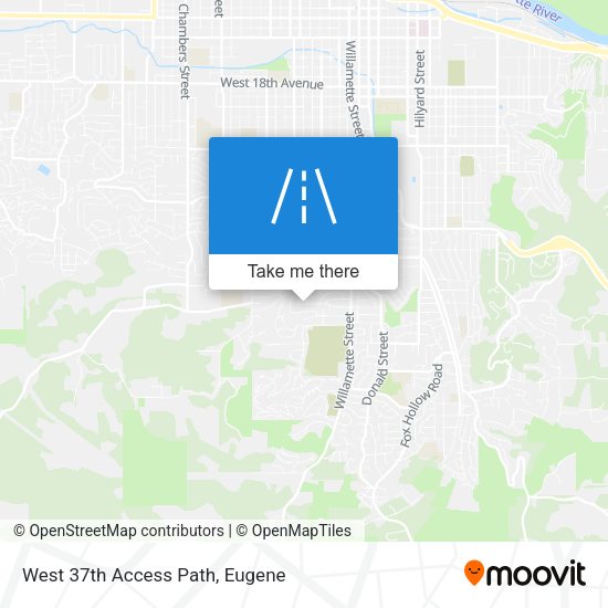 Mapa de West 37th Access Path