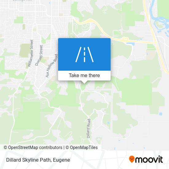 Dillard Skyline Path map