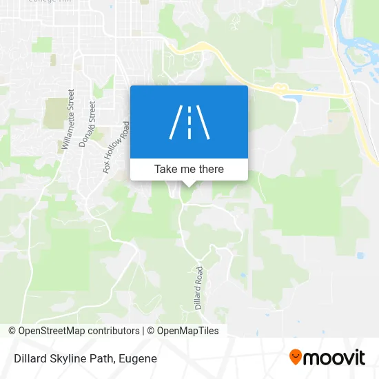 Dillard Skyline Path map