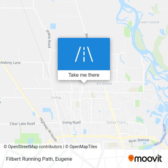 Mapa de Filbert Running Path