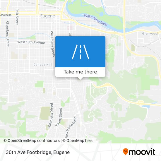 30th Ave Footbridge map