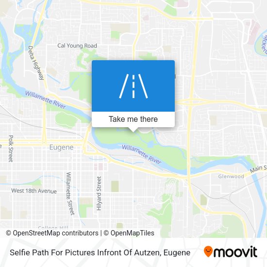Selfie Path For Pictures Infront Of Autzen map