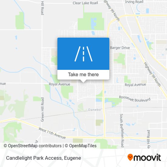Mapa de Candlelight Park Access