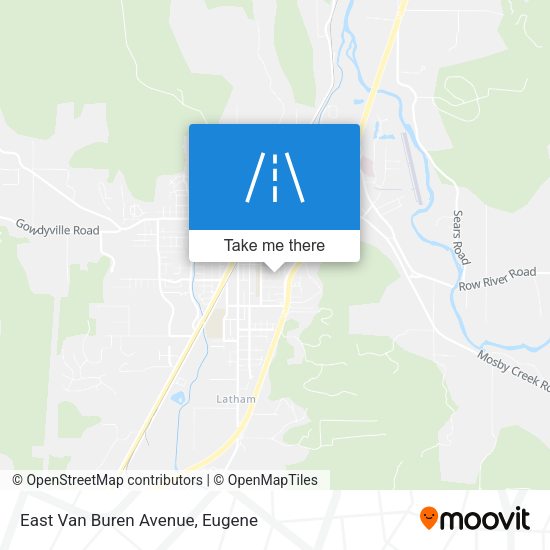 East Van Buren Avenue map