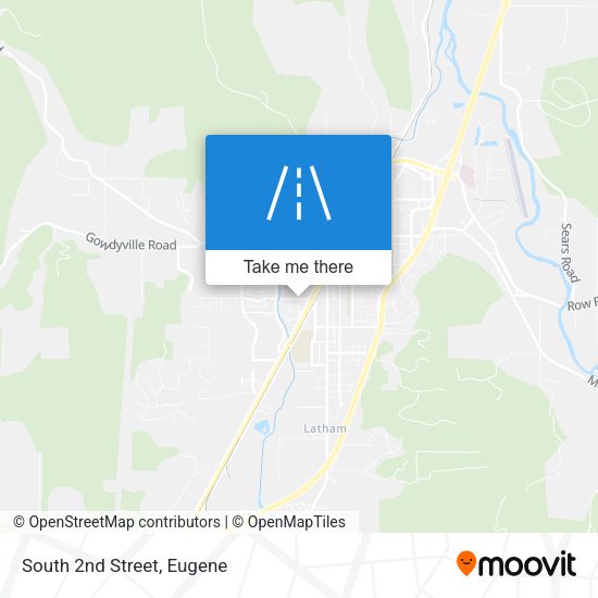 Mapa de South 2nd Street