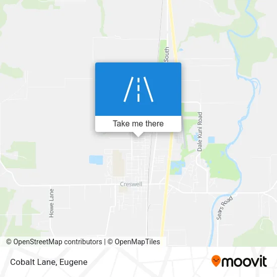 Cobalt Lane map