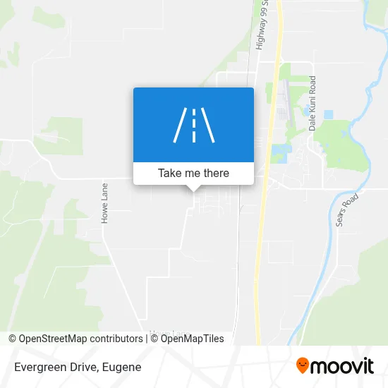Evergreen Drive map