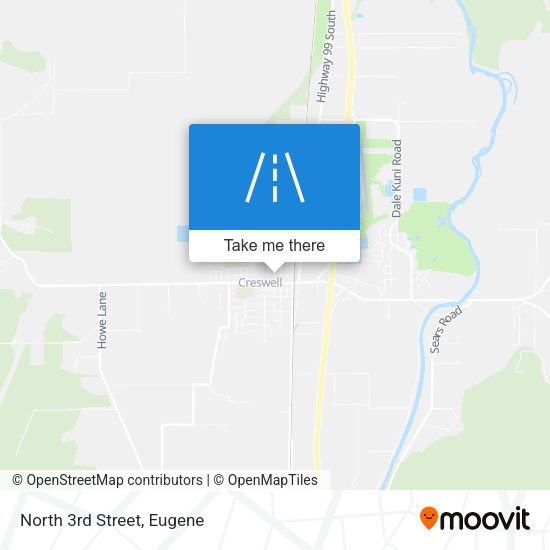 Mapa de North 3rd Street