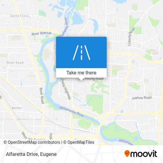 Mapa de Alfaretta Drive