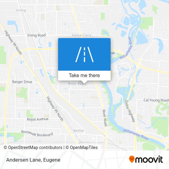 Mapa de Andersen Lane