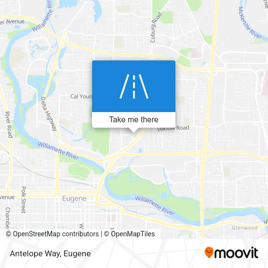 Mapa de Antelope Way