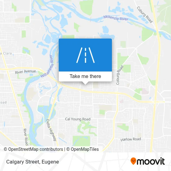 Calgary Street map