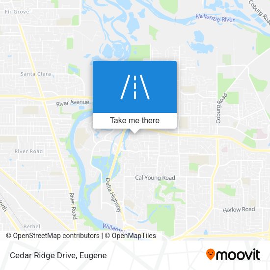 Mapa de Cedar Ridge Drive