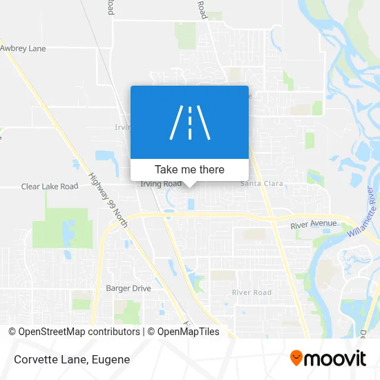 Corvette Lane map