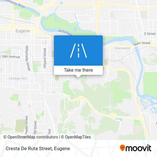Cresta De Ruta Street map