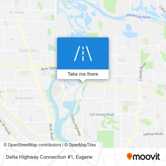 Delta Highway Connection #1 map