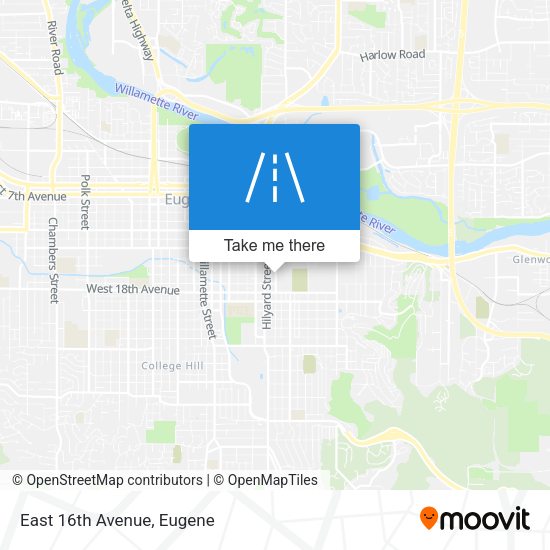 Mapa de East 16th Avenue