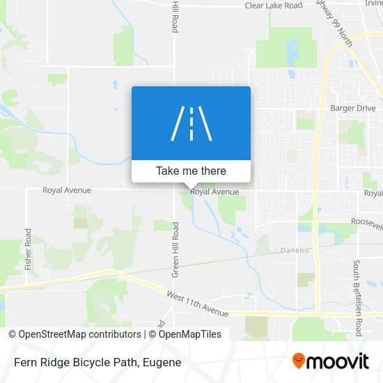 Fern Ridge Bicycle Path map