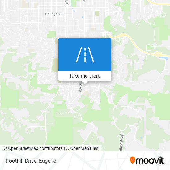 Mapa de Foothill Drive