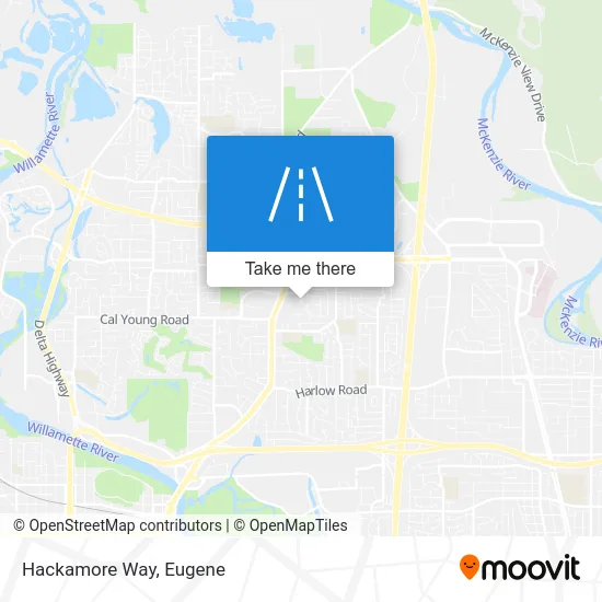 Hackamore Way map
